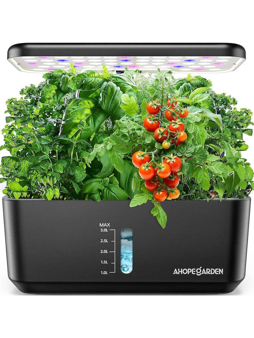 Ahopegarden Indoor Hydroponic Garden Kit - 10 Pods with LED Grow Light